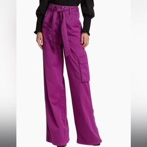 Veronica Beard Belisa Wide Leg Cargo Pants